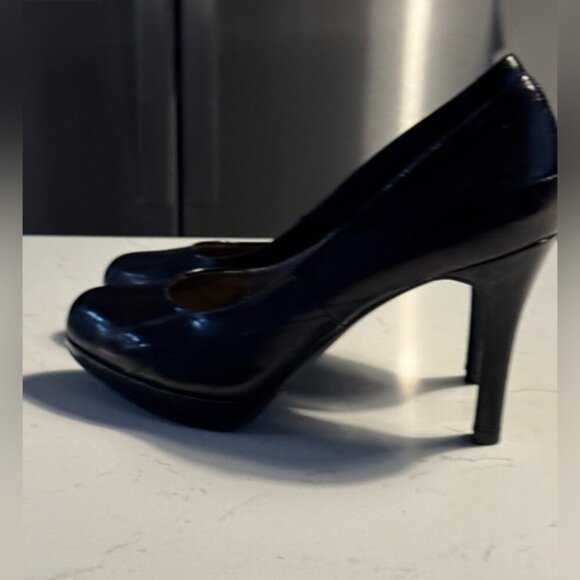 Moda Spana Black Round Toe Platform Pumps – Size 8M - Picture 6 of 9